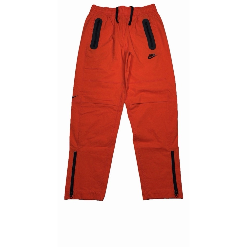Boys Nike Tech Woven Pants Kids Size Small Crimson Red/Black HQ8921-696 NWT